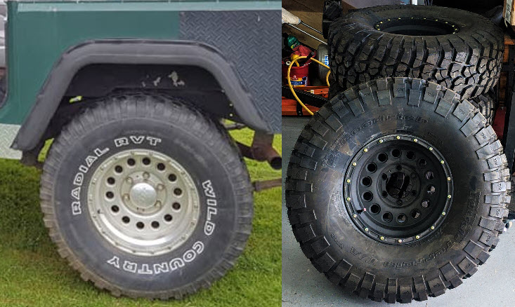 Stock wheels stripped, blasted, and powder coated