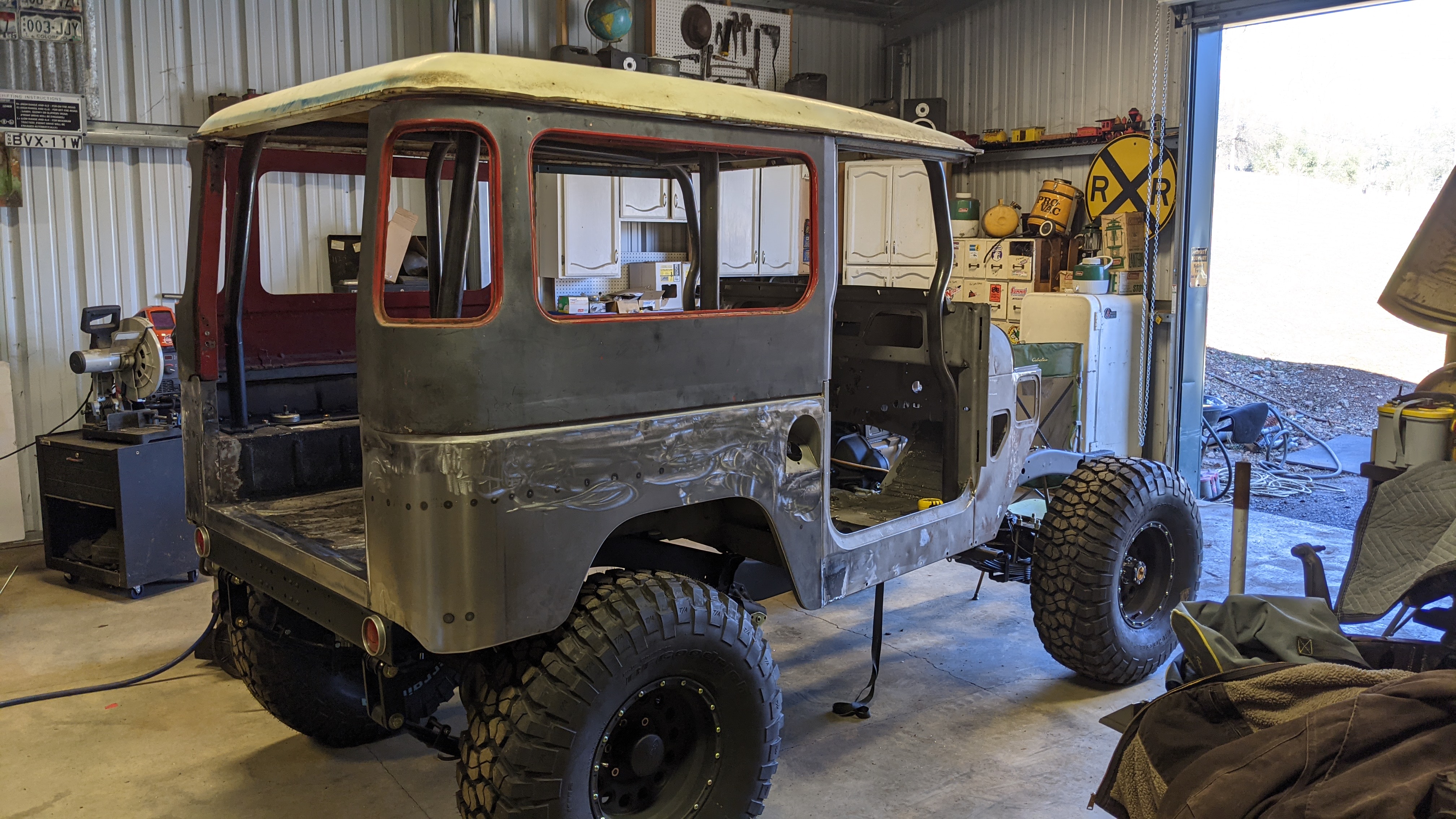 Mock body assembly to verify clearances before paint