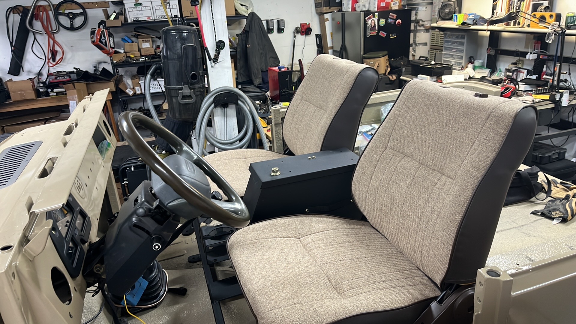 Cabin nearing completion with retro-functional fitments