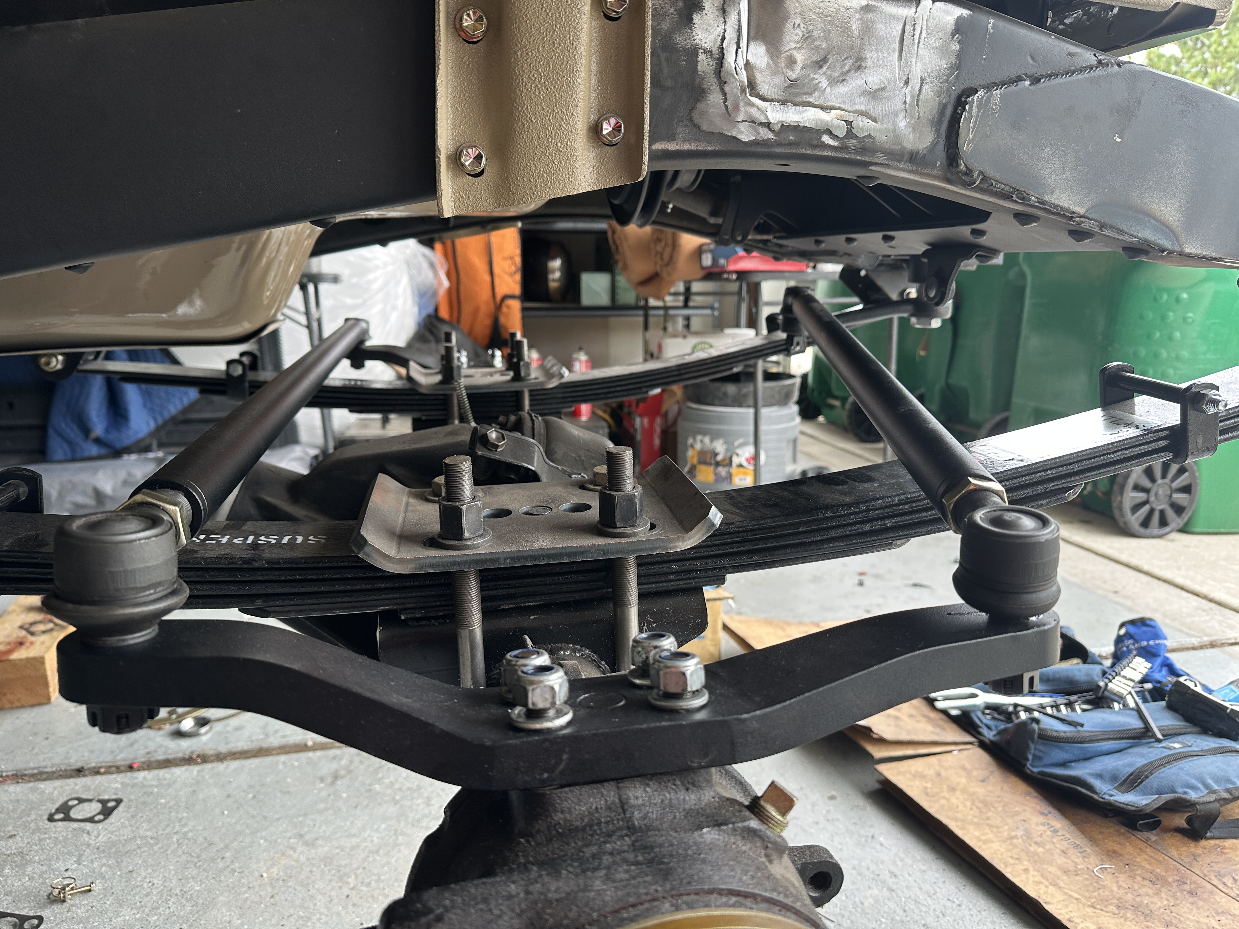 Saginaw power steering and custom hi-steer linkage